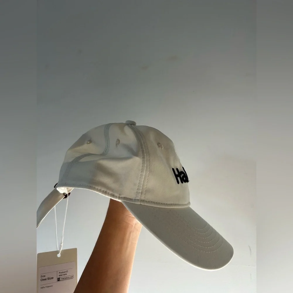 HALARA White Cream Hat Cap One size NWT chic minimalist athleisure
